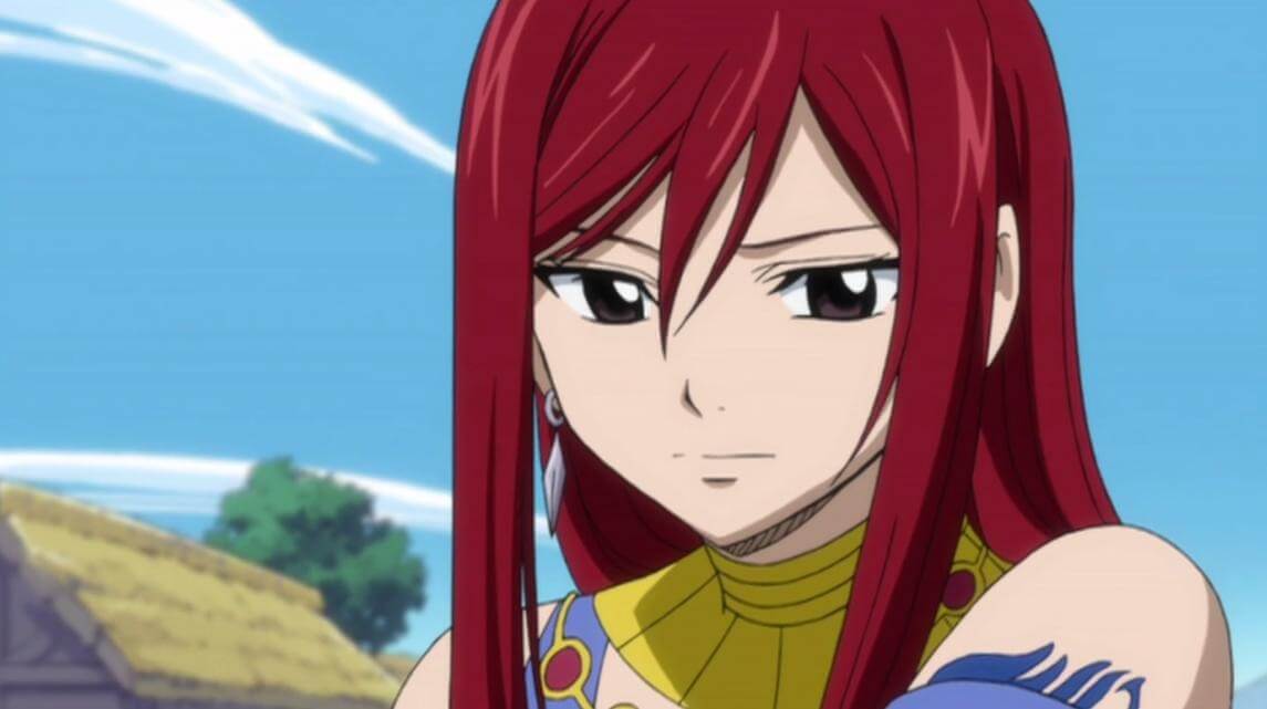 Erza Scarlet (Fairy Tail) - red hair anime characters