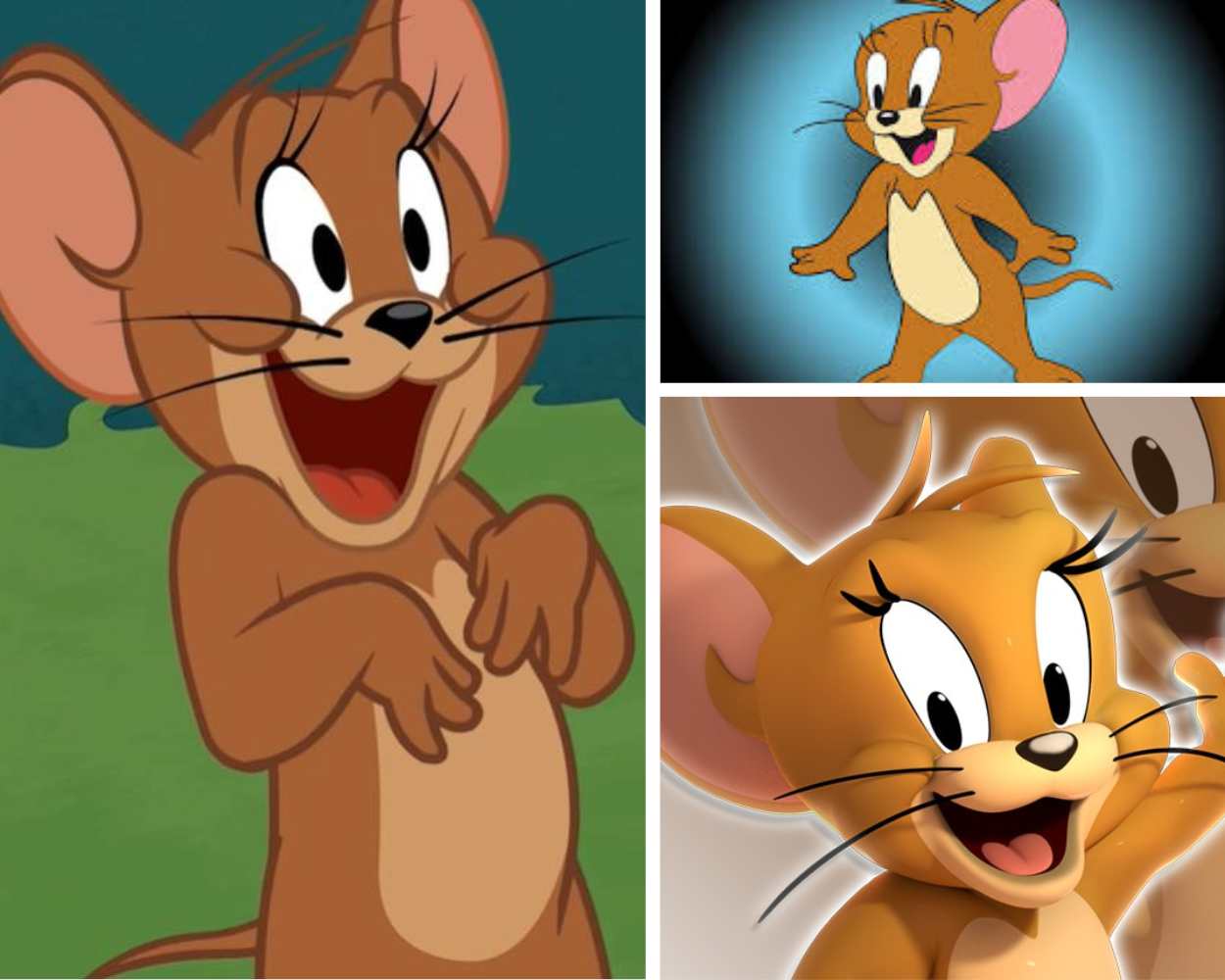 Jerry Mouse characters with big eyes