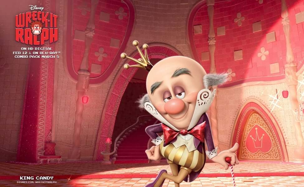 King Candy - bald animated characters
