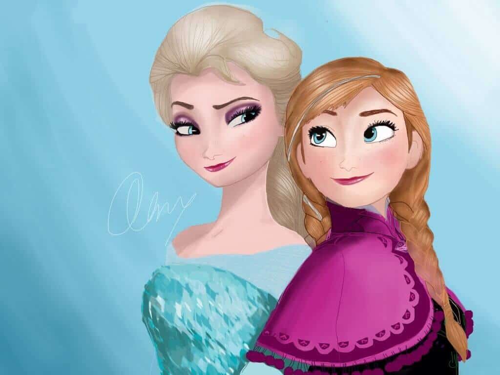 Elsa Big Disney Cartoon With Big Eyes