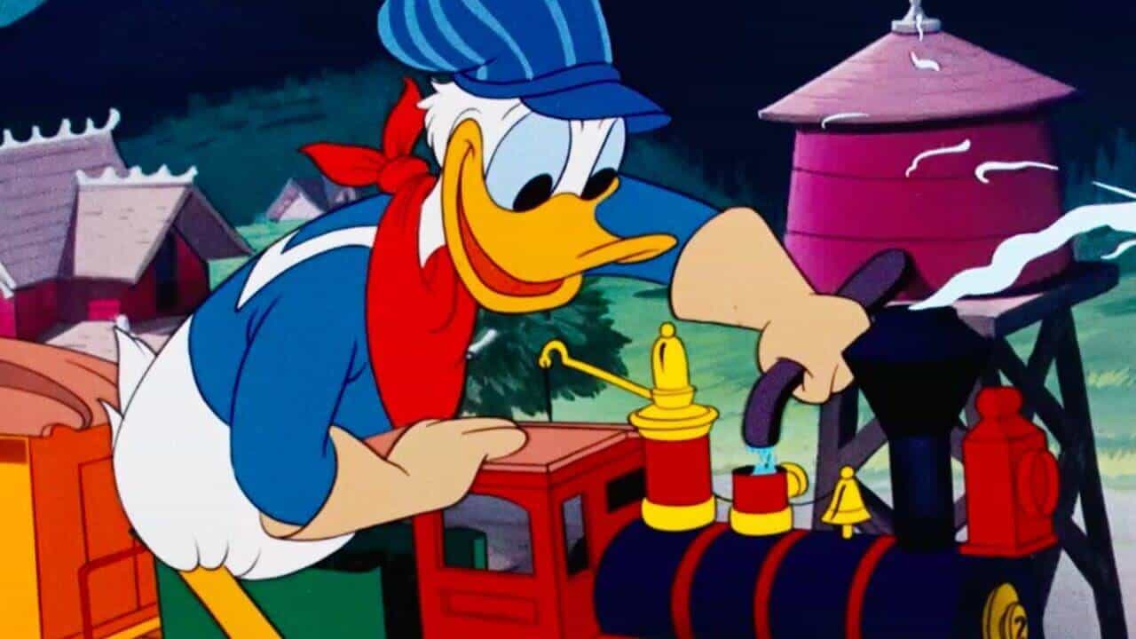 Donald Duck big eyes cartoon character