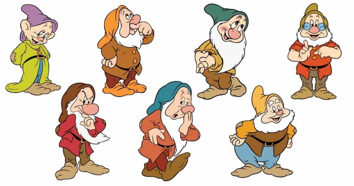 what are all the names of the seven dwarfs