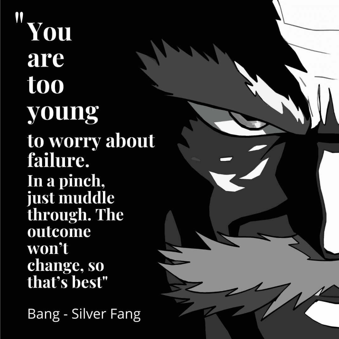 Bang Silver Fang - One-Punch Man Anime Quotes