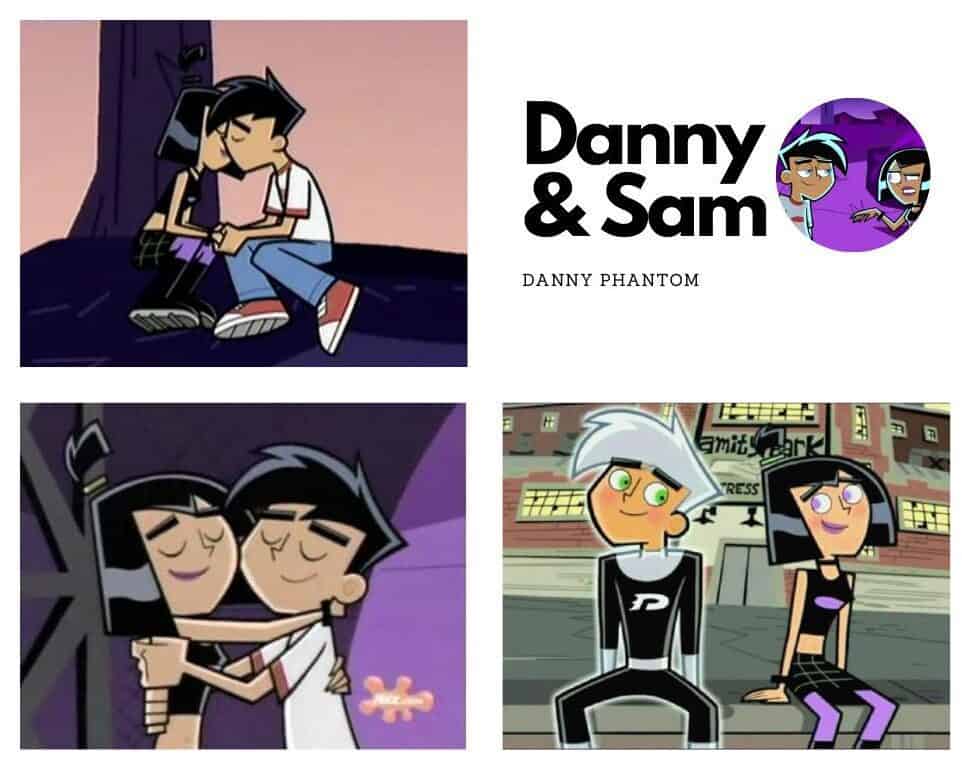 cartoon character couples- Danny & Sam