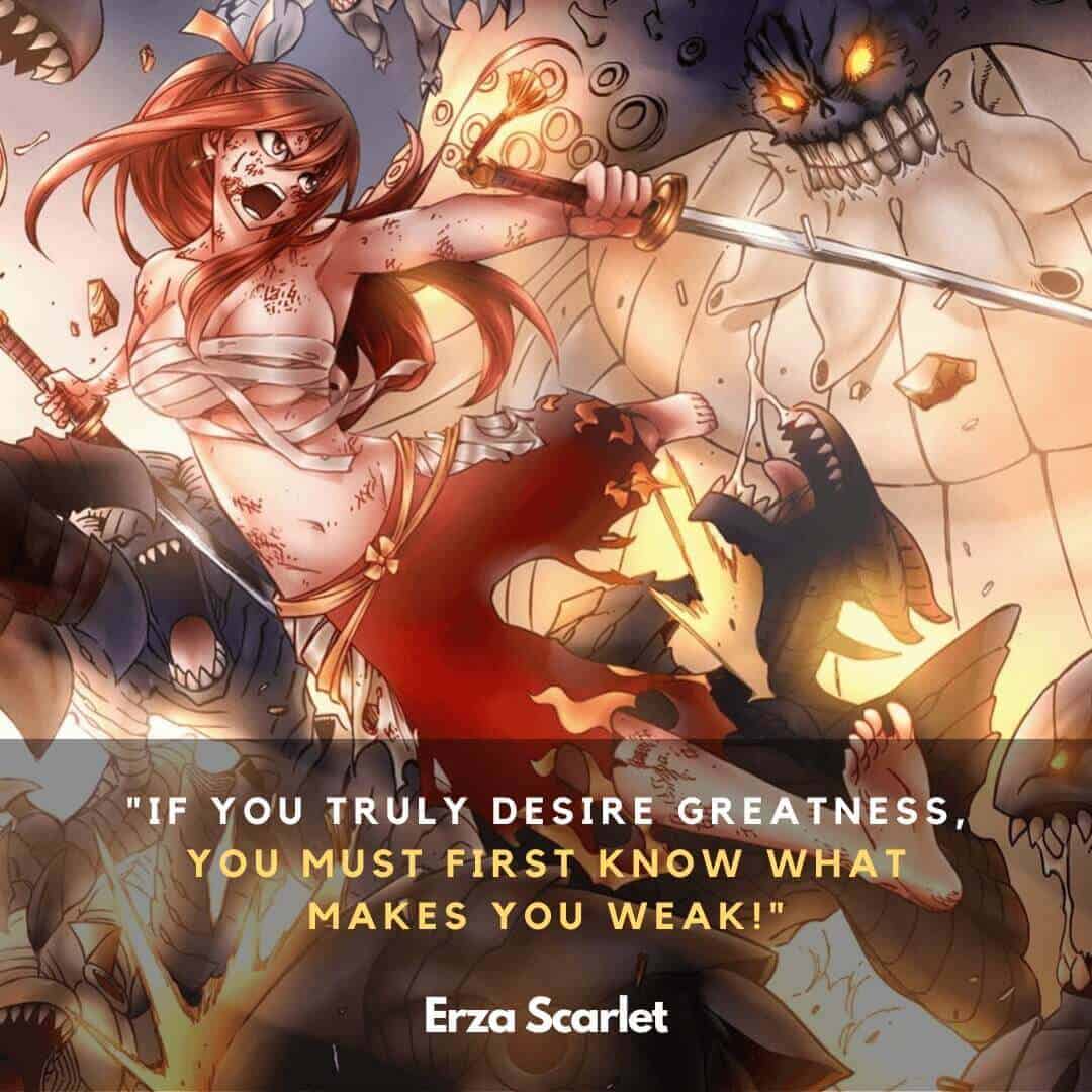 Erza Scarlet - Fairy Tail Quotes