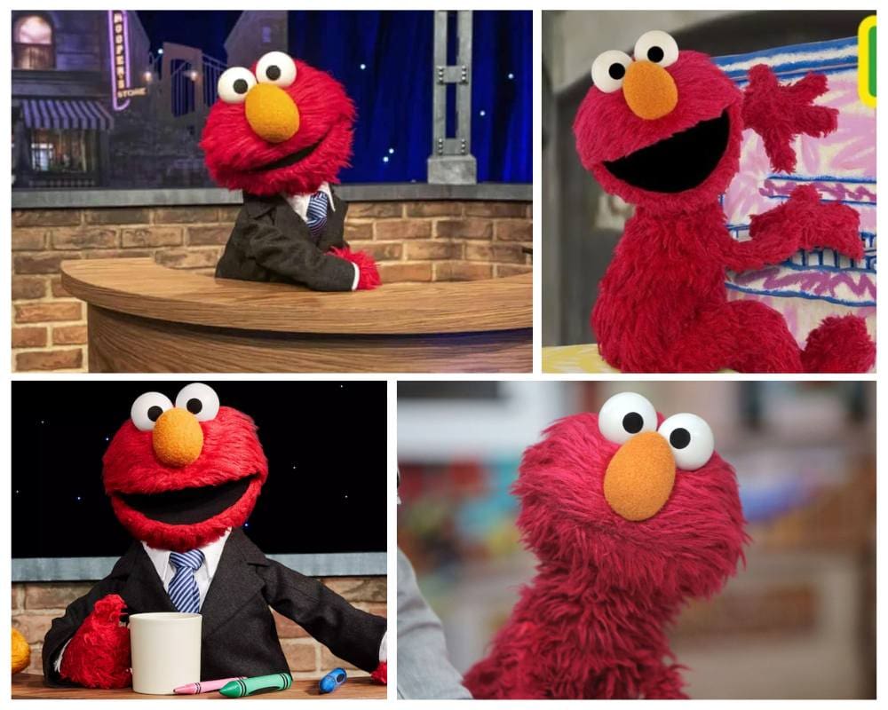 Elmo is a famous red cartoon character