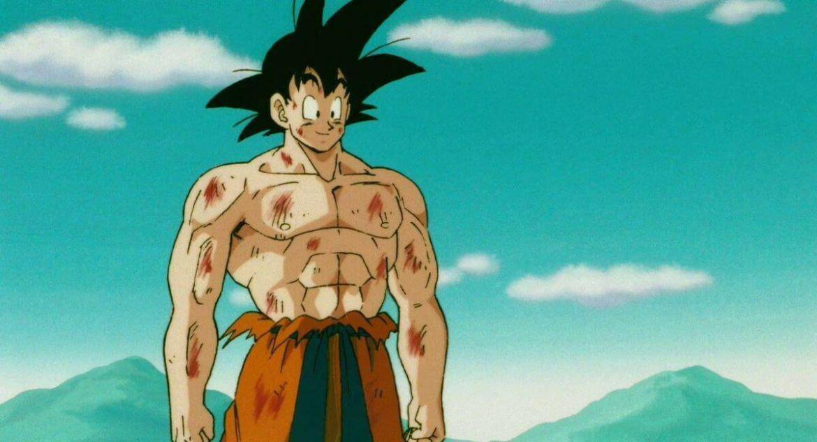 Goku - Dragon Ball Z - muscle body cartoon