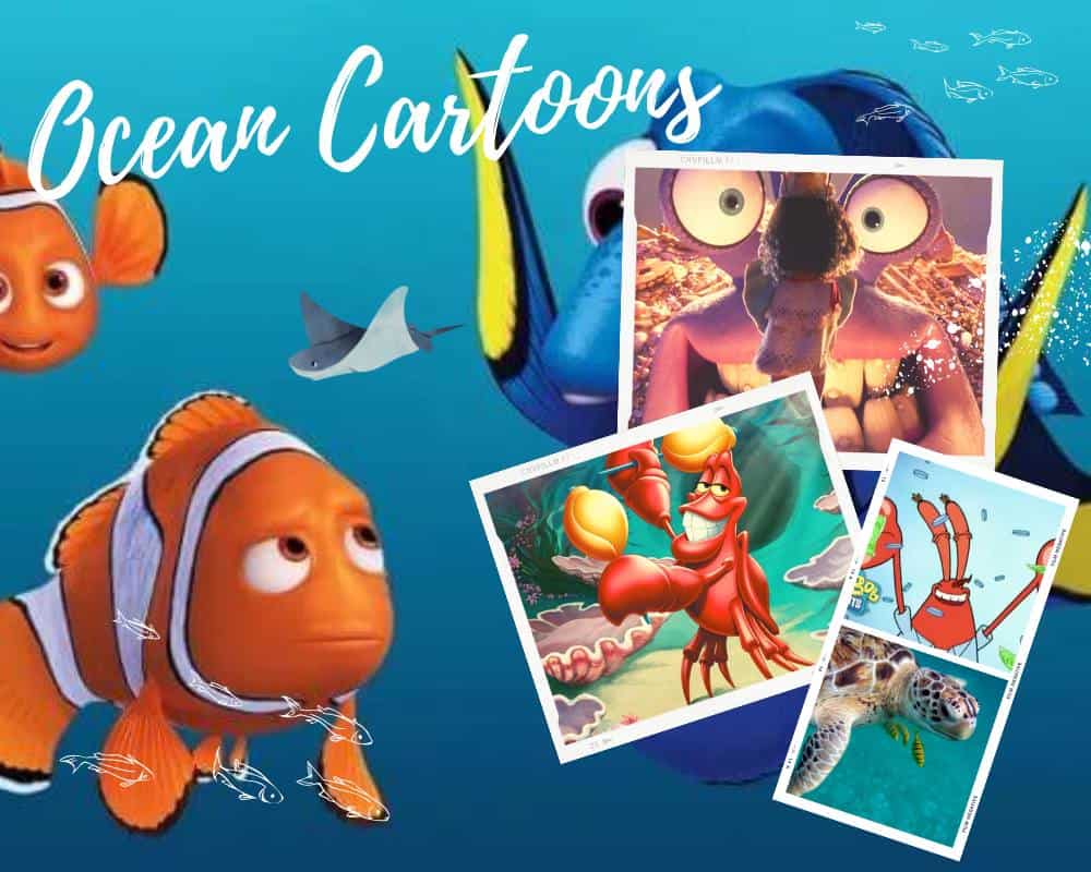 ocean cartoon - sea characters in movies and tv