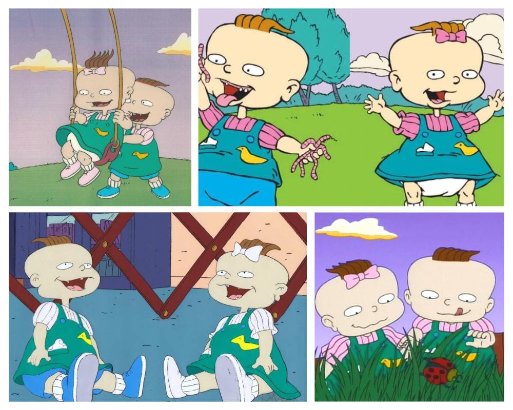Phil and Lil (Rugrats) - cartoon twin characters