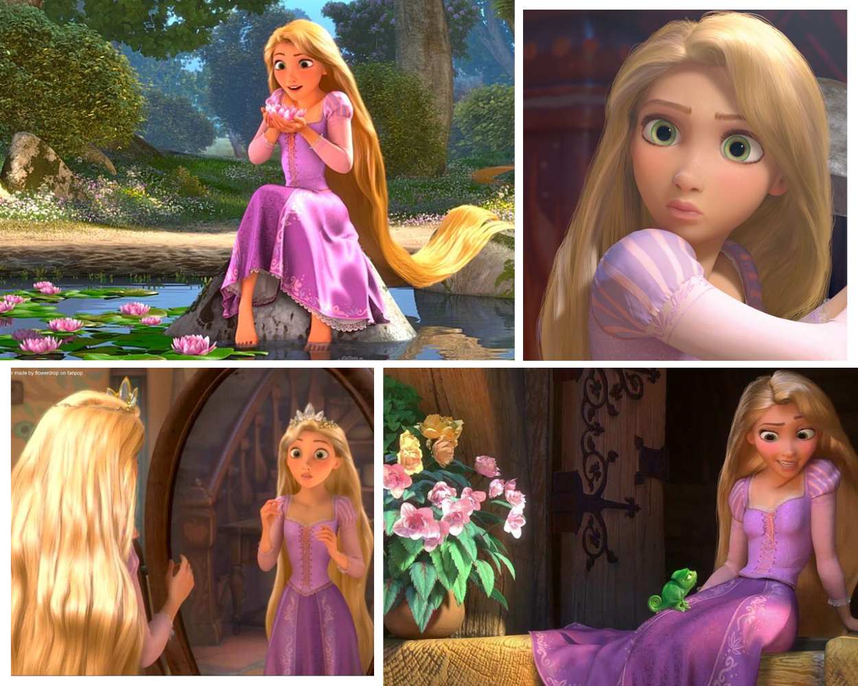 Rapunzel From Tangled Has Long Blonde Hair