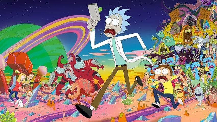 Rick and Morty has cute cartoon aesthetic characters