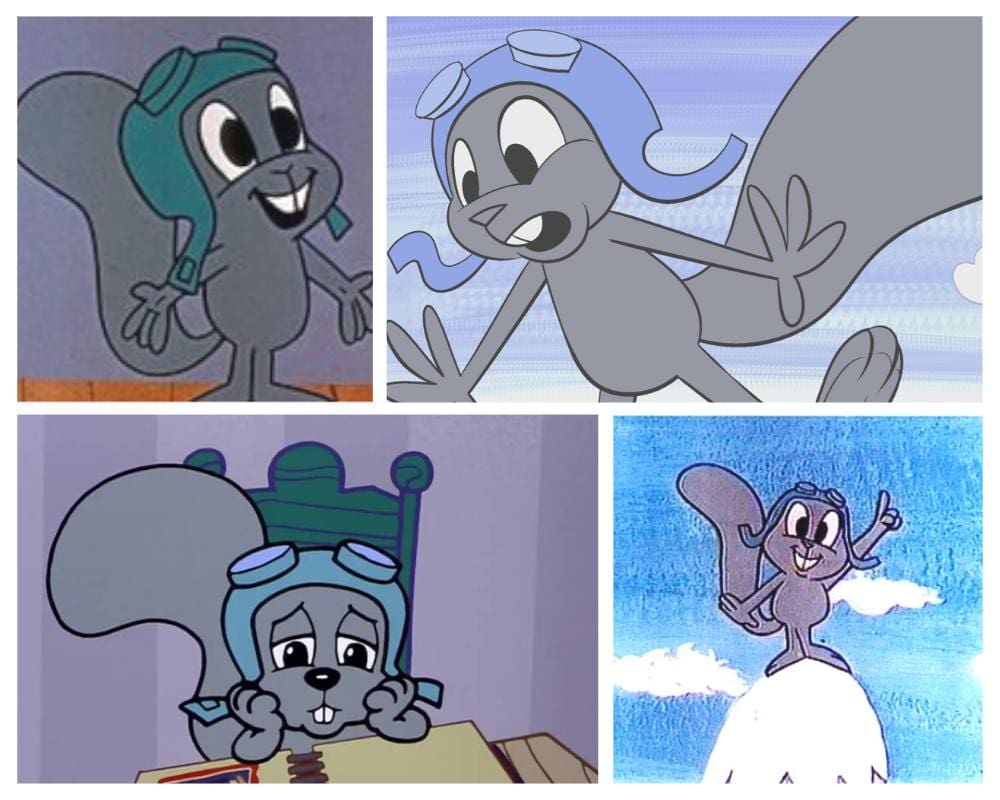 Rocky The flying squirrel cartoon character