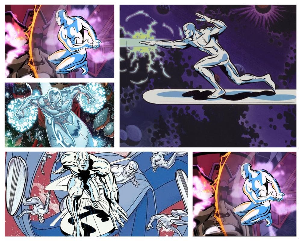 Silver Surfer - really fast cartoon characters