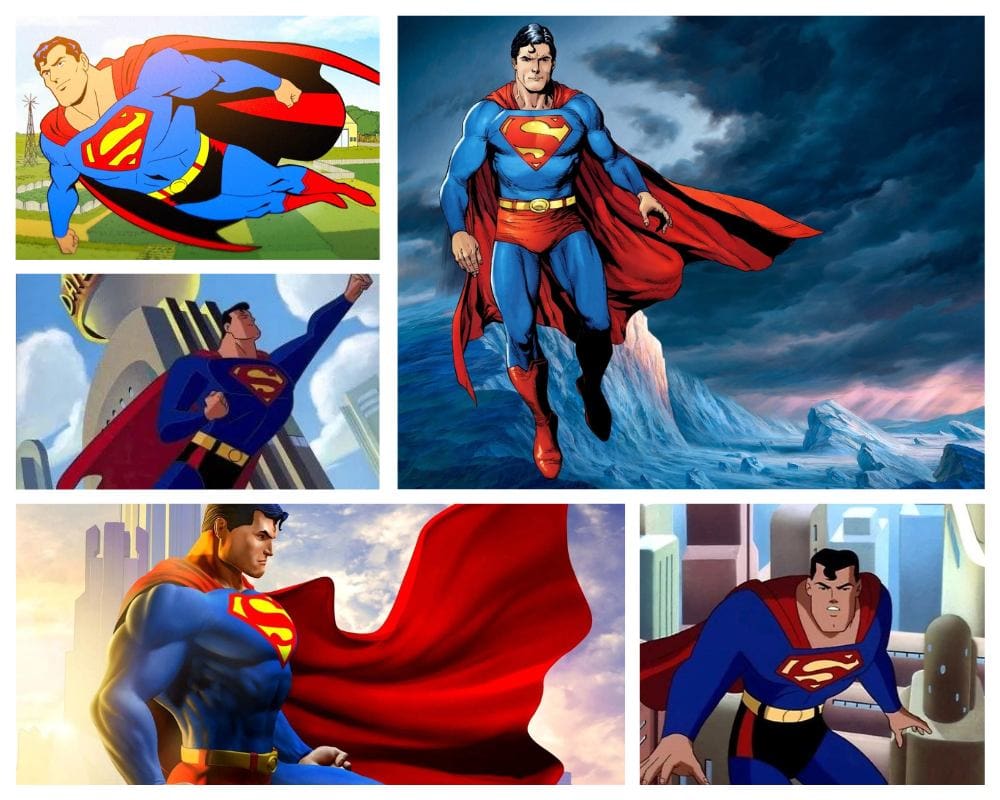 Superman - 1970 fast cartoon characters