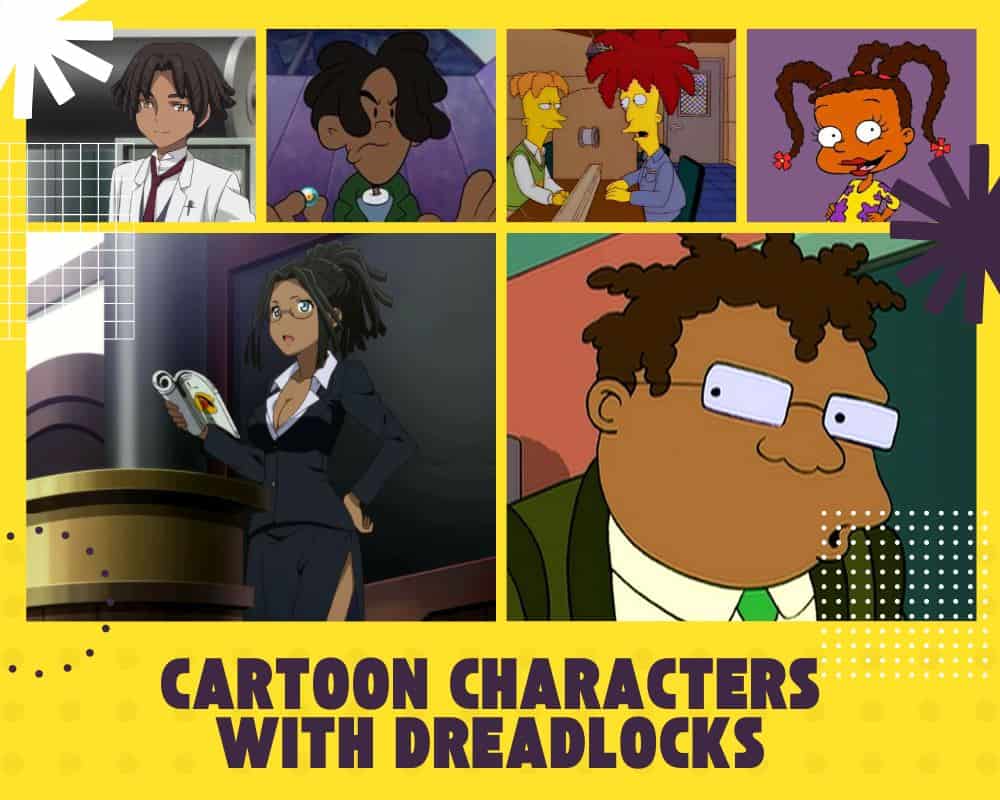 animated characters with dreads