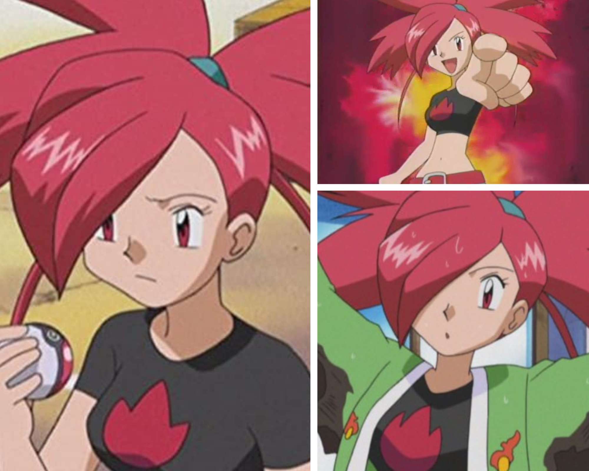 Flannery with Red Spiky Hair