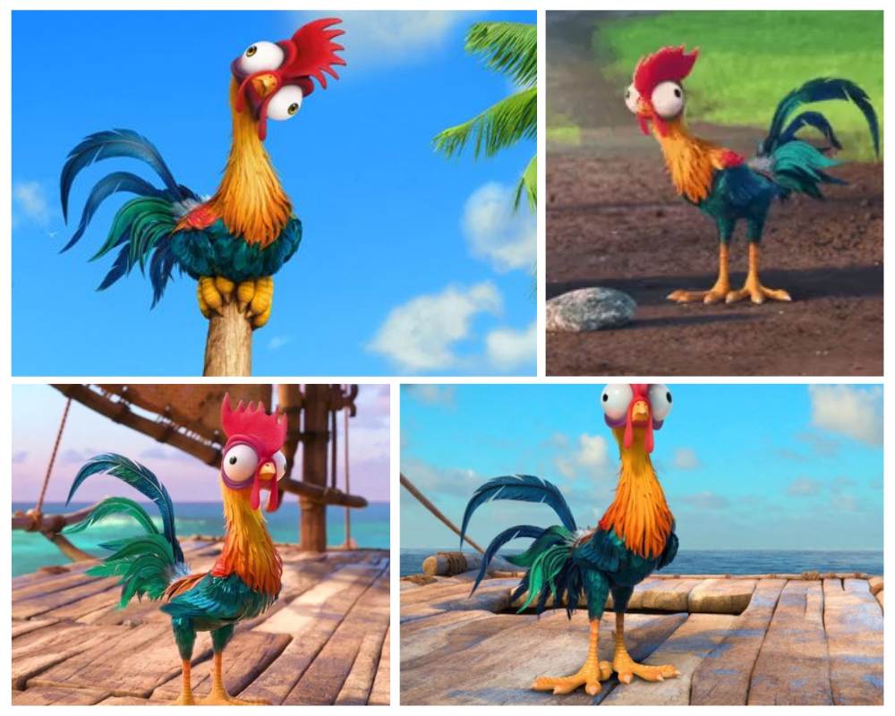Heihei - chicken cartoon characters