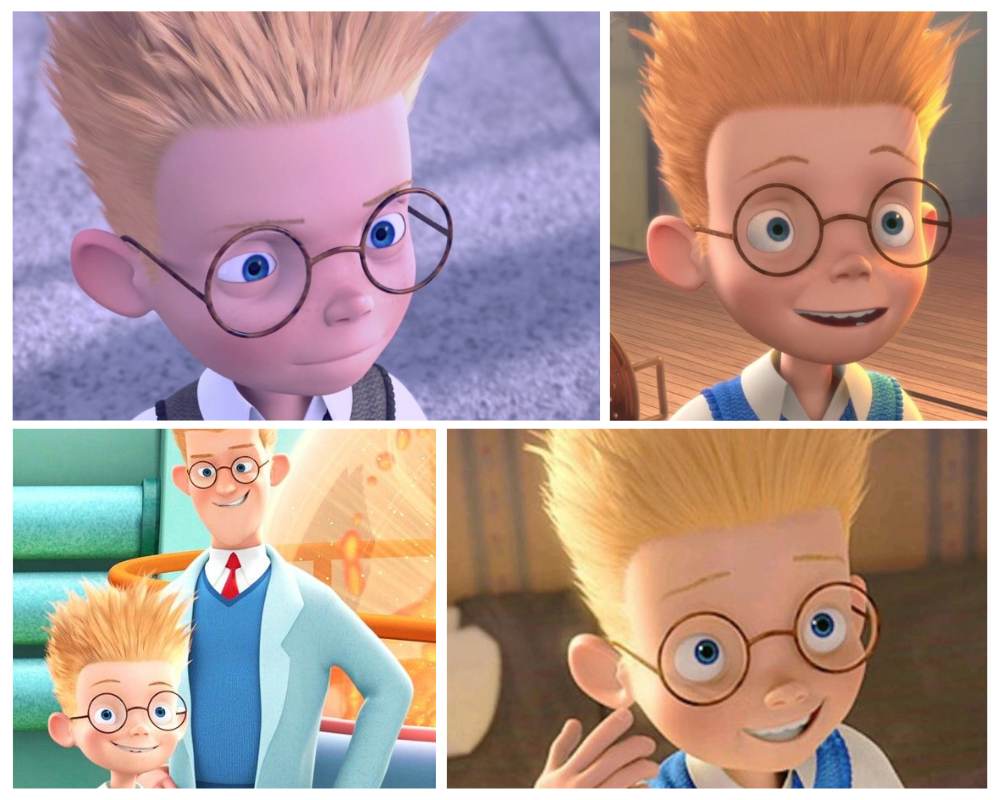 Lewis Robinson - cartoon character with spiked hair
