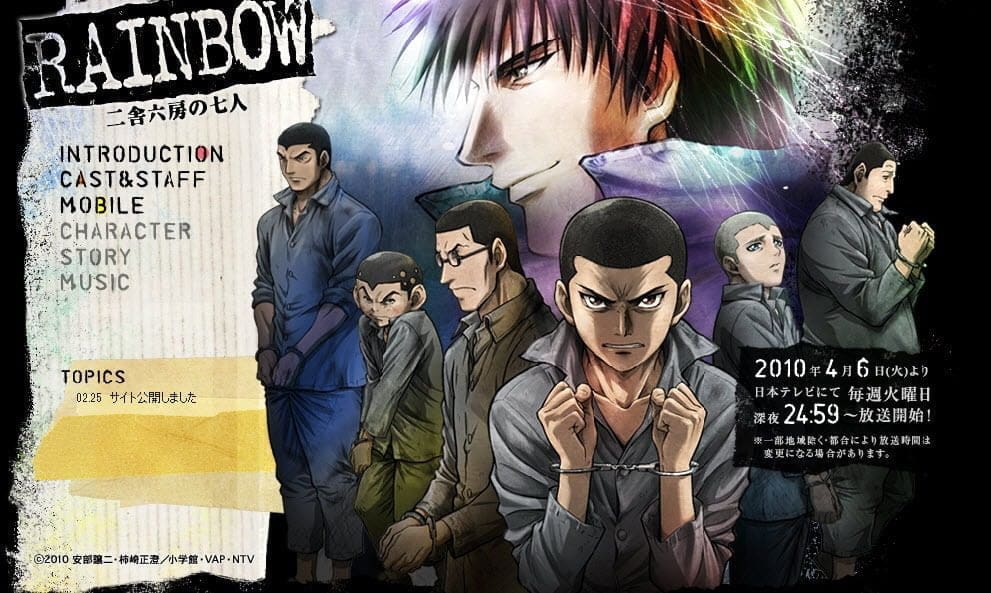 Rainbow: Nishakubou no shichinin - anime about boxing