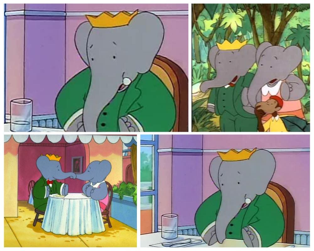 babar the elephant cartoon characters