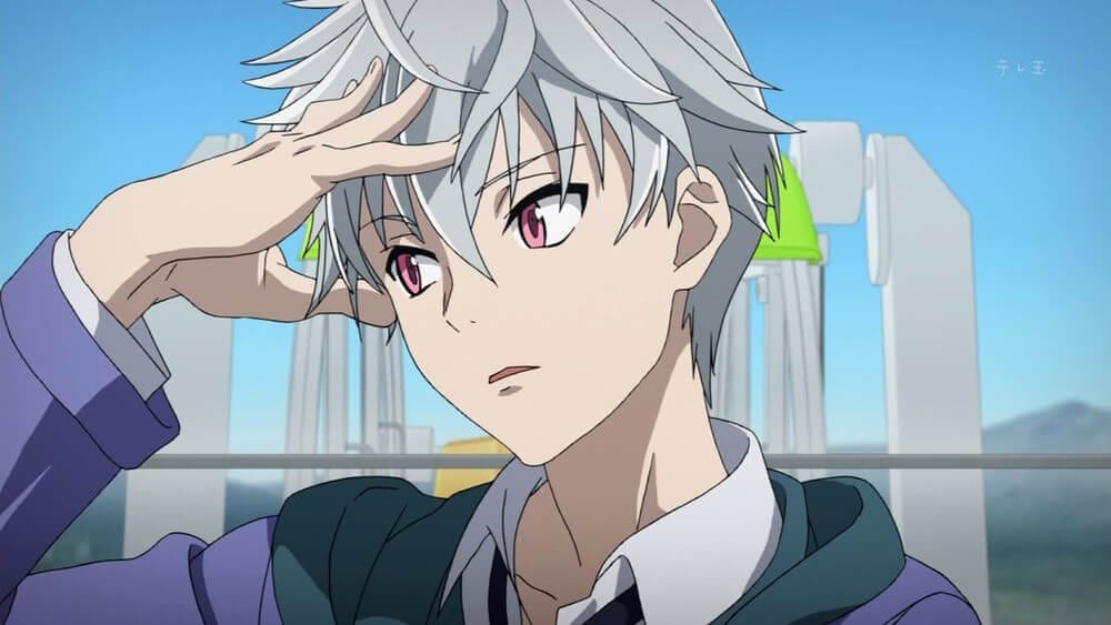 Akise Aru - The Future Diary - anime boys characters with pink eyes