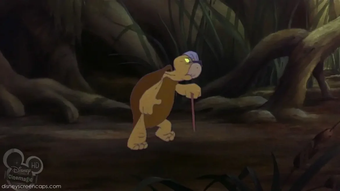 Gramps Is An Old Cartoon Turtle from The Rescuers
