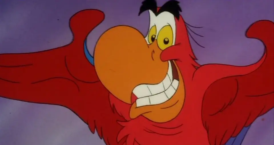 Iago From Aladdin Is a Pet Cartoon Bird