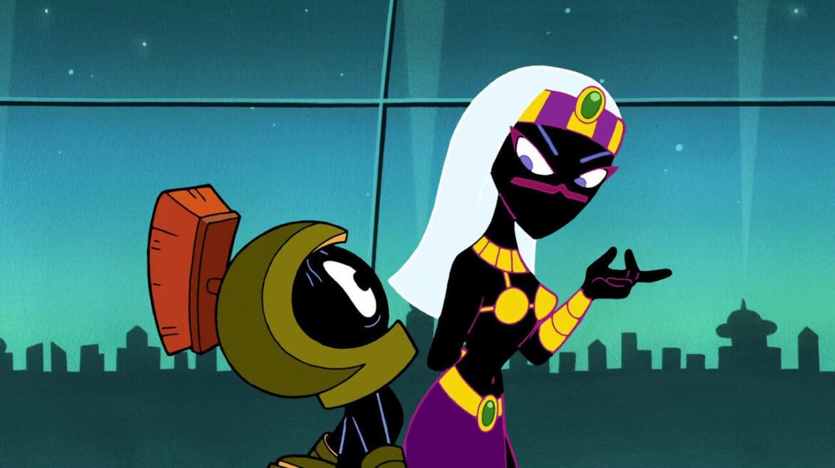 Queen Tyr'ahnee and Marvin the Martian
