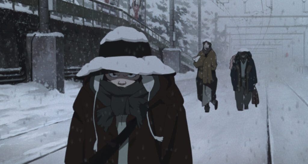 Tokyo Godfathers - anime with snow