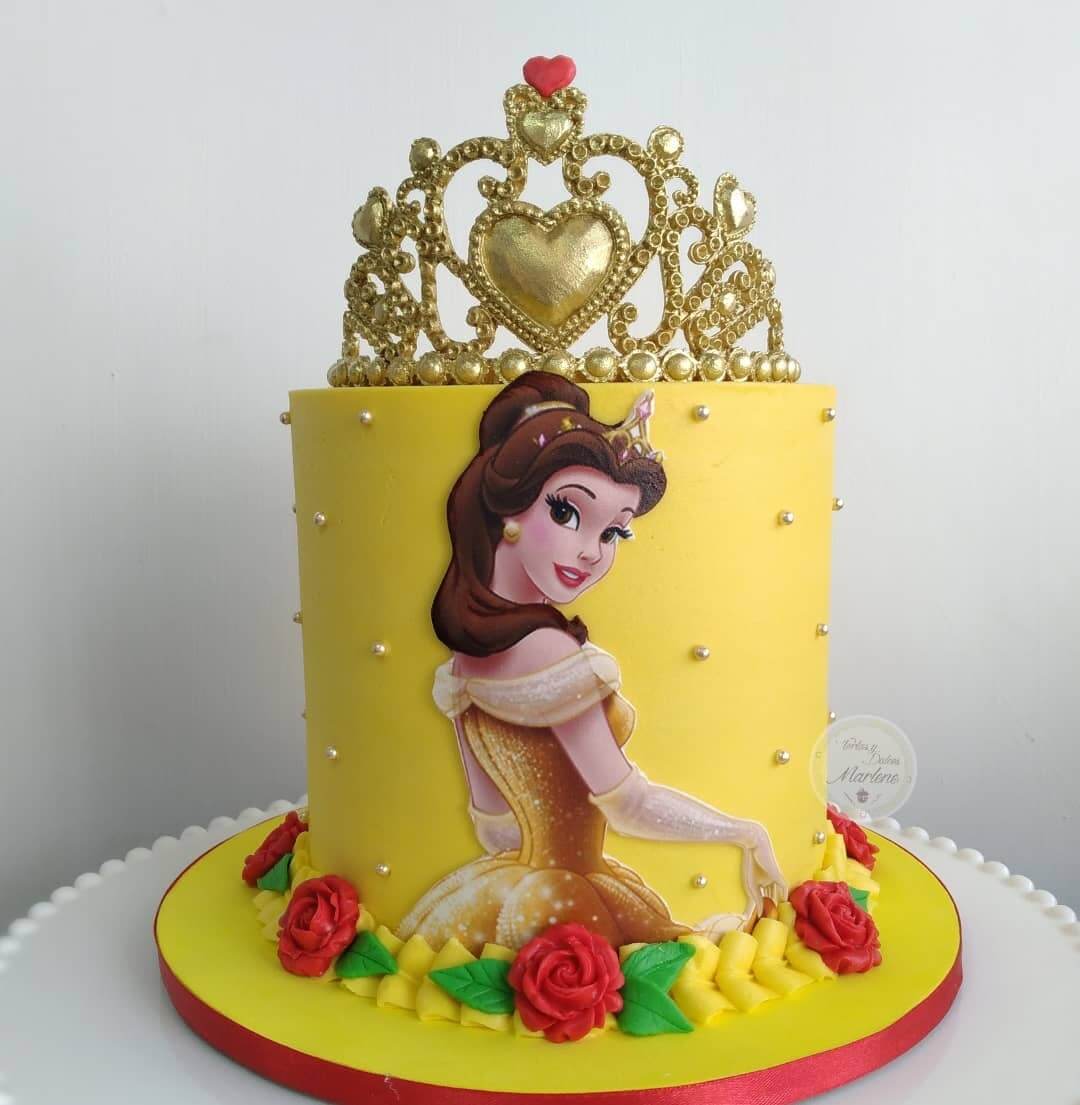 Baked by Bex Hull on Twitter Cake fit for a princess  Princess Heidi  chose a Beauty amp the Beast theme for her cake this year   princesscake belle buttercream edibleimages birthdaycake 