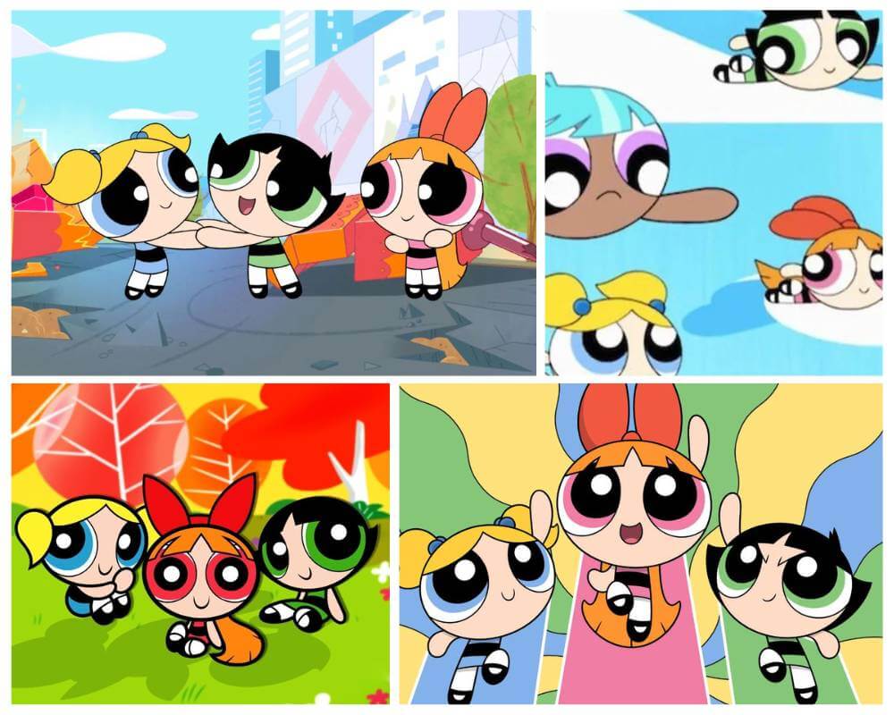 Blossom, Bubbles, and Buttercup The Powerpuff Girls