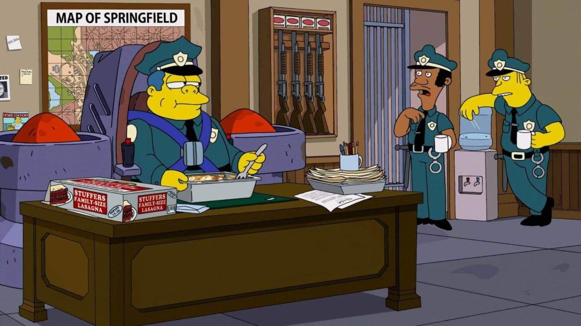 Chief Wiggum - police cartoon character