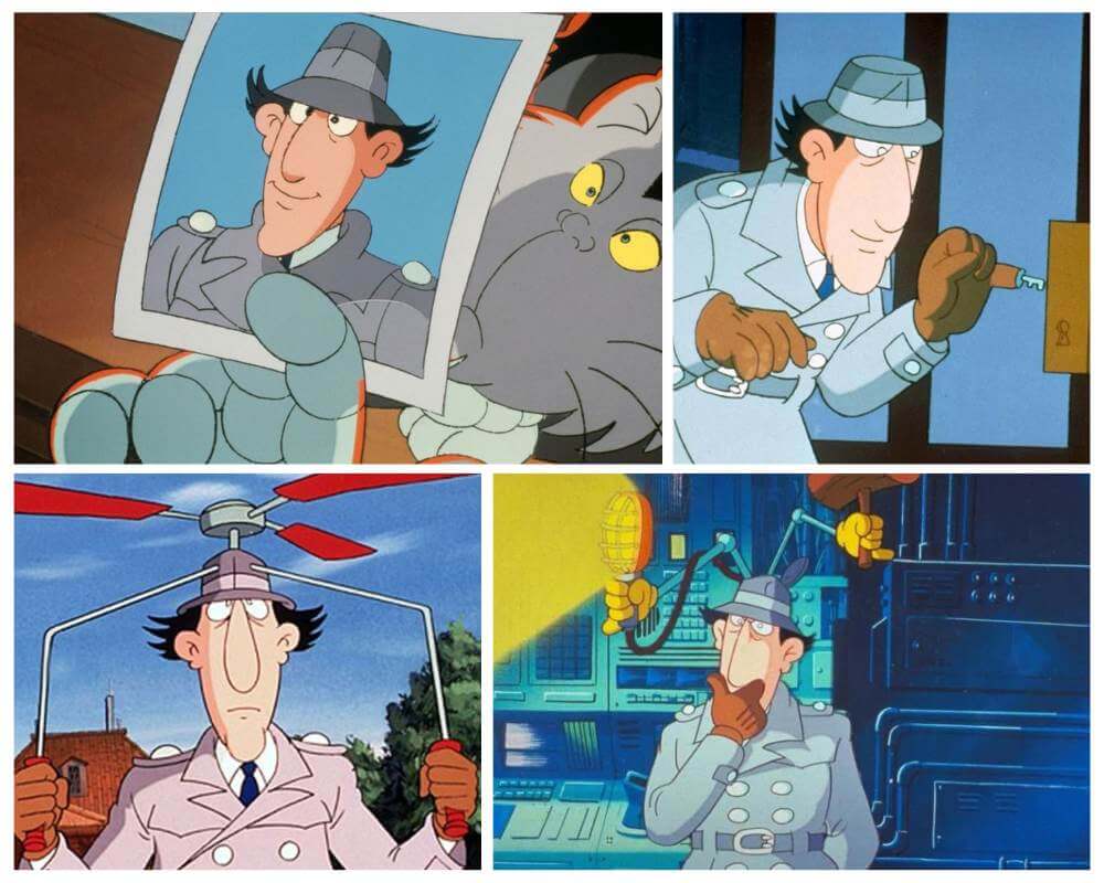 Inspector Gadget - detective cartoon character