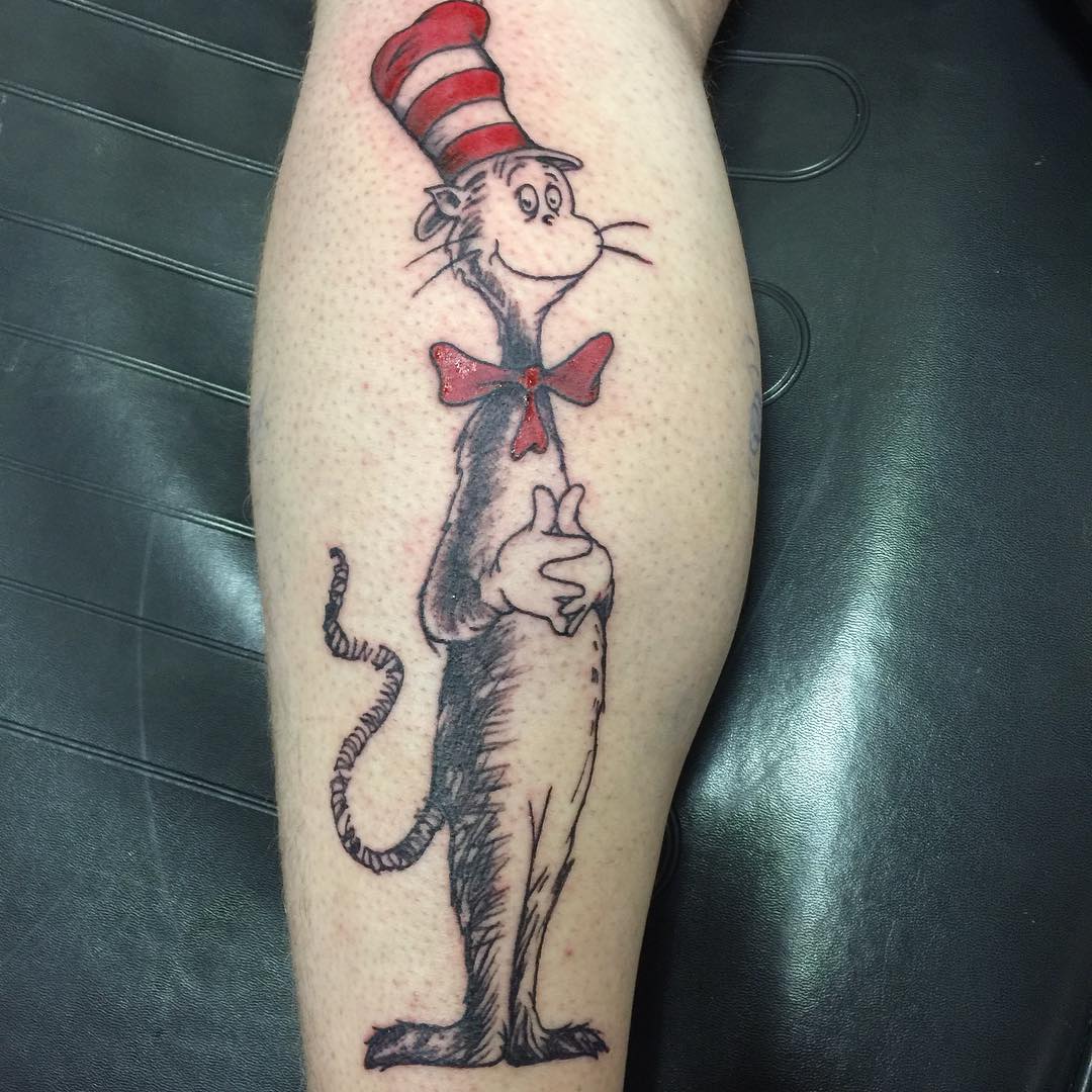 hat of cat in the hat tattoo