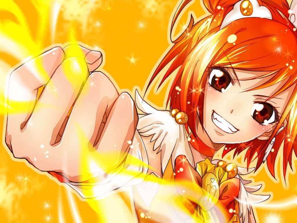 Cure Sunny from Smile Precure Fire Anime