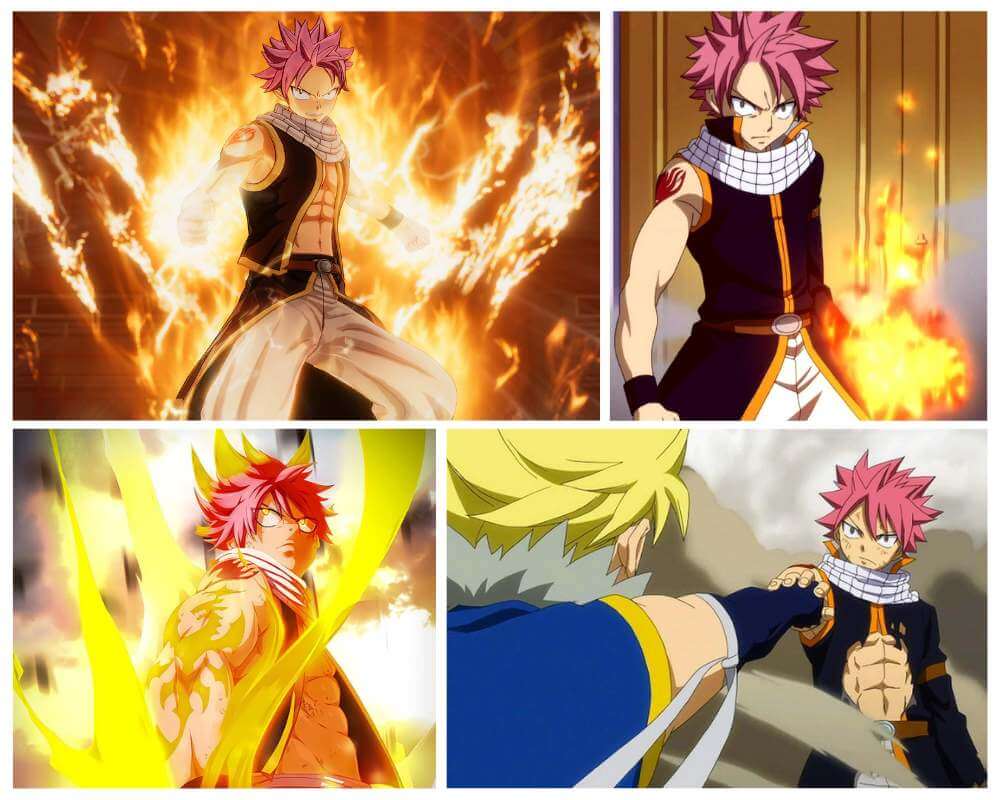 Natsu Dragneel from Fairy Tail - anime with fire power characters