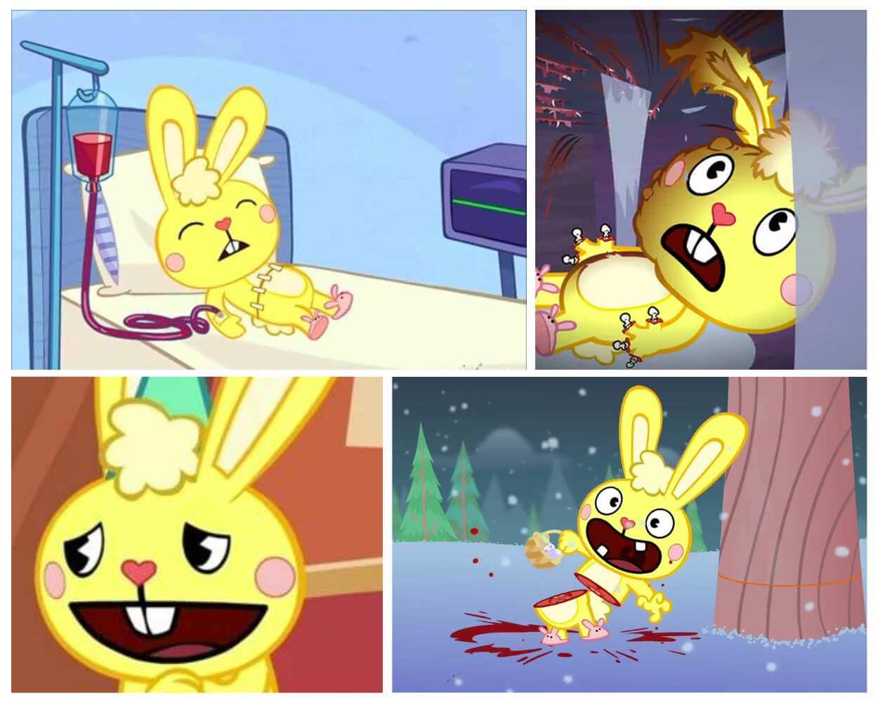 Characters From Happy Tree Friends -Cuddles