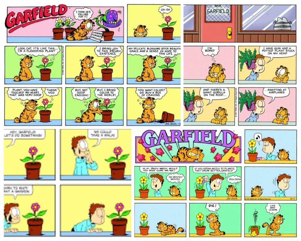 Garfield and Plants