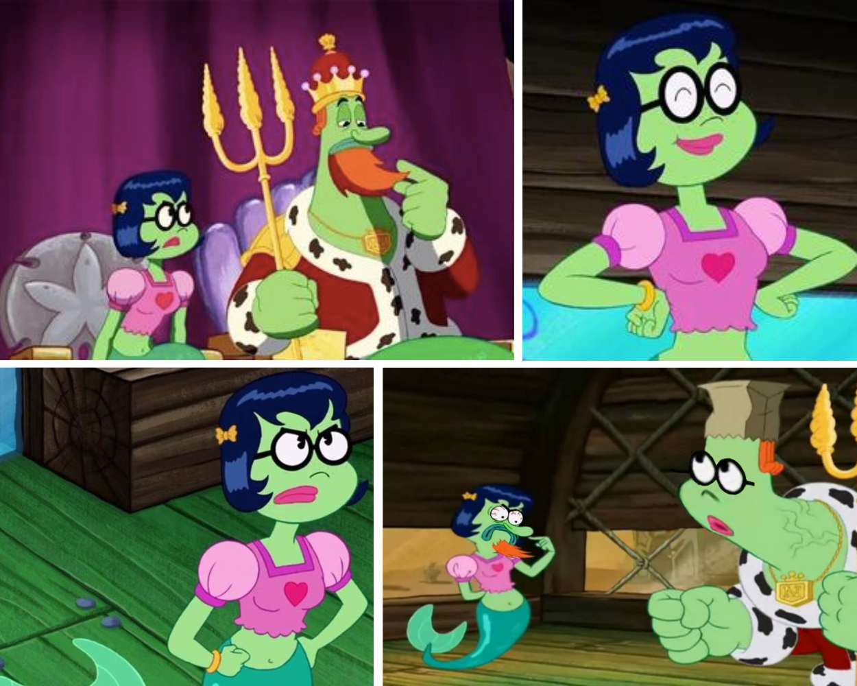 King Neptune's Daughter - SpongeBob characters