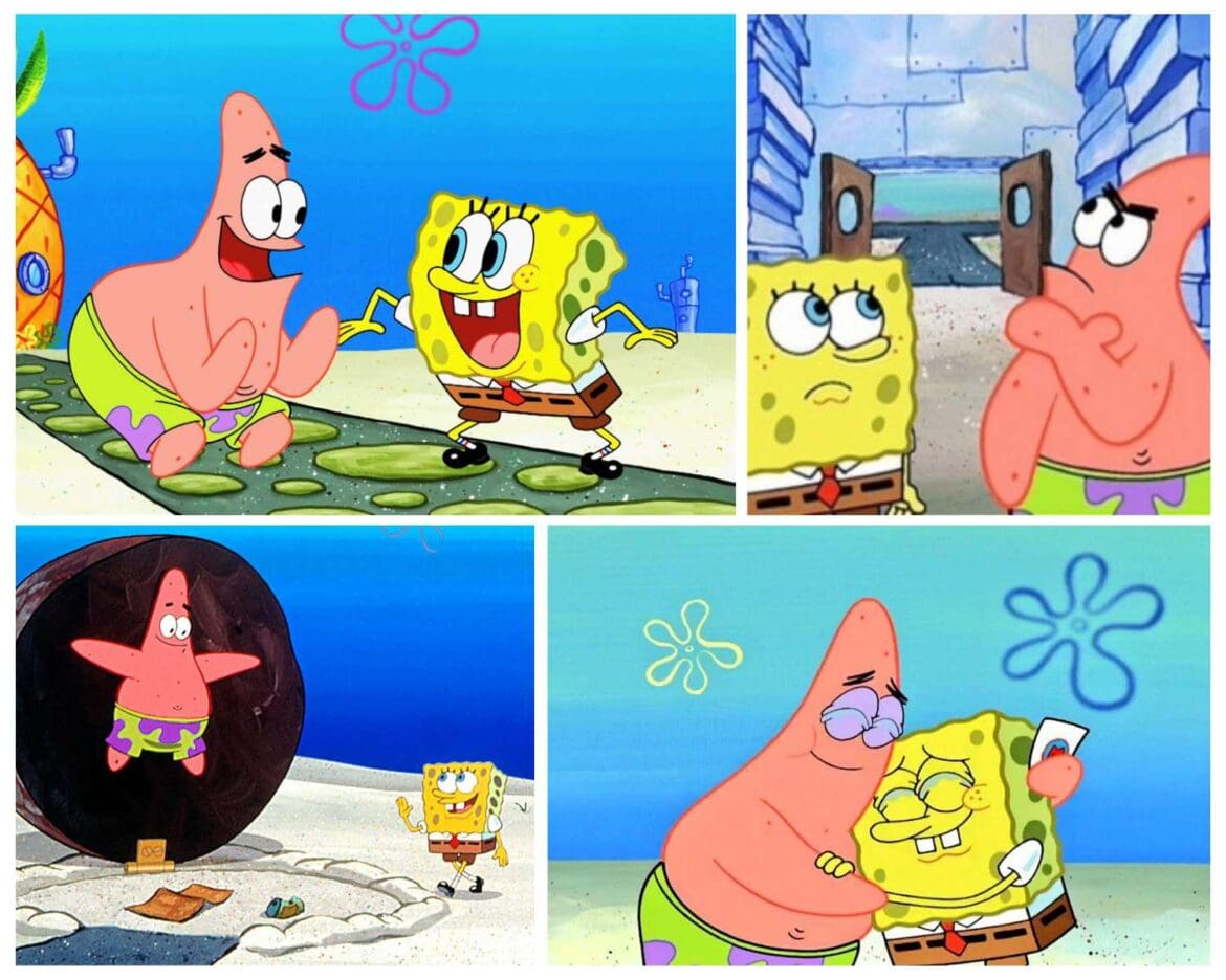 SpongeBob SquarePants and Patrick Star - iconic nickelodeon duos