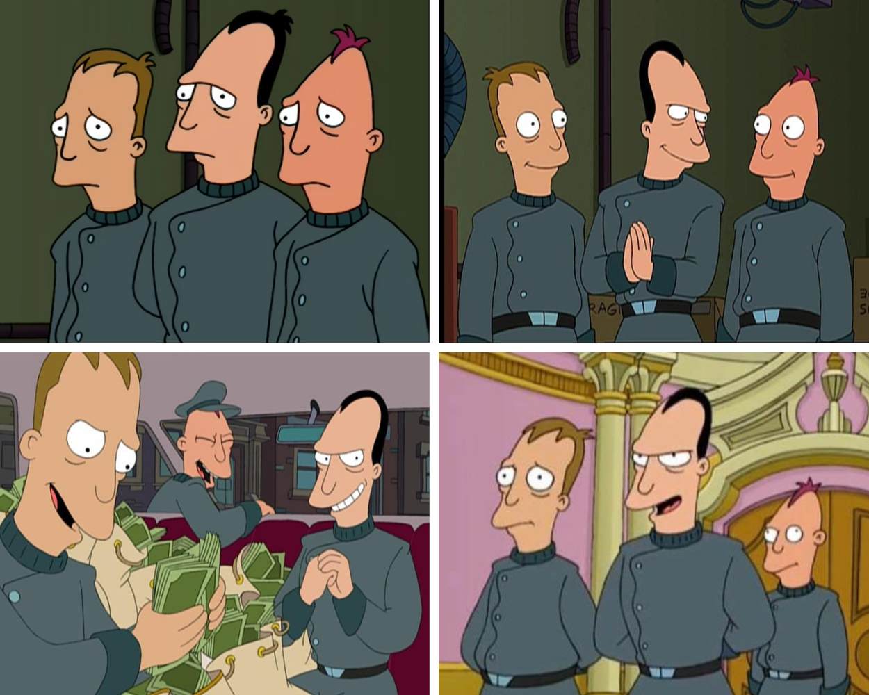 Walt, Larry, and Igner - Characters In Futurama