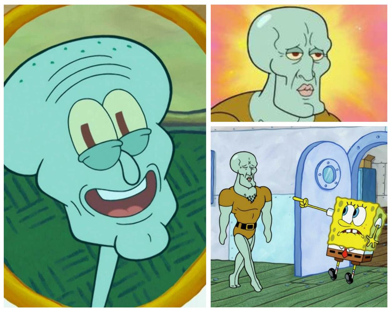 muscle face squidward