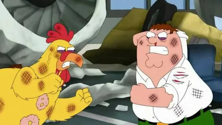 Peter Griffin and Chicken