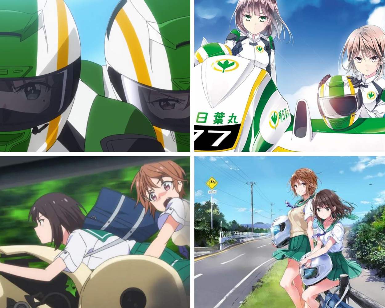 Two Car - motorcycle anime